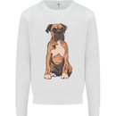 A Boxer Dog Mens Sweatshirt Jumper White