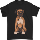A Boxer Dog Mens T-Shirt 100% Cotton Black