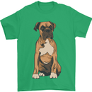 A Boxer Dog Mens T-Shirt 100% Cotton Irish Green