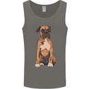 A Boxer Dog Mens Vest Tank Top Charcoal