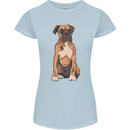 A Boxer Dog Womens Petite Cut T-Shirt Light Blue