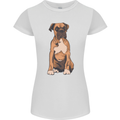 A Boxer Dog Womens Petite Cut T-Shirt White