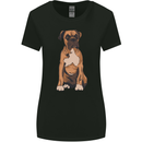 A Boxer Dog Womens Wider Cut T-Shirt Black