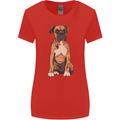 A Boxer Dog Womens Wider Cut T-Shirt Red