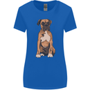 A Boxer Dog Womens Wider Cut T-Shirt Royal Blue
