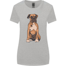 A Boxer Dog Womens Wider Cut T-Shirt Sports Grey