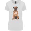 A Boxer Dog Womens Wider Cut T-Shirt White