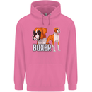 A Boxer Illustration Dog Mens 80% Cotton Hoodie Azelea