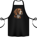 A Brittany Spaniel Dog Cotton Apron 100% Organic Black