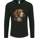 A Brittany Spaniel Dog Mens Long Sleeve T-Shirt Black