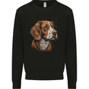 A Brittany Spaniel Dog Mens Sweatshirt Jumper Black