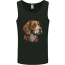 A Brittany Spaniel Dog Mens Vest Tank Top Black