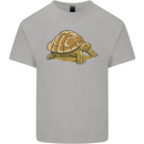 A Brown Tortoise Mens Cotton T-Shirt Tee Top Sports Grey