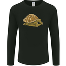 A Brown Tortoise Mens Long Sleeve T-Shirt Black