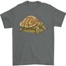 A Brown Tortoise Mens T-Shirt 100% Cotton Charcoal