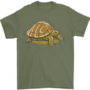 A Brown Tortoise Mens T-Shirt 100% Cotton Military Green