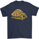 A Brown Tortoise Mens T-Shirt 100% Cotton Navy Blue