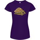 A Brown Tortoise Womens Petite Cut T-Shirt Purple