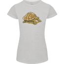 A Brown Tortoise Womens Petite Cut T-Shirt Sports Grey