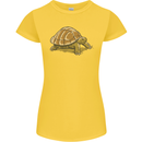 A Brown Tortoise Womens Petite Cut T-Shirt Yellow