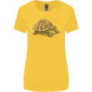 A Brown Tortoise Womens Wider Cut T-Shirt Yellow
