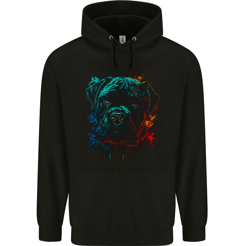 A Cane Corso Dog Childrens Kids Hoodie Black