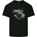 A Carp Fish Mens Cotton T-Shirt Tee Top Black