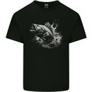 A Carp Fish Mens Cotton T-Shirt Tee Top Black