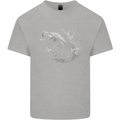 A Carp Fish Mens Cotton T-Shirt Tee Top Sports Grey