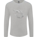 A Carp Fish Mens Long Sleeve T-Shirt Sports Grey