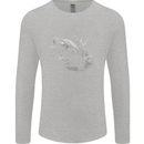 A Carp Fish Mens Long Sleeve T-Shirt Sports Grey