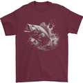 A Carp Fish Mens T-Shirt 100% Cotton Maroon