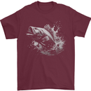 A Carp Fish Mens T-Shirt 100% Cotton Maroon