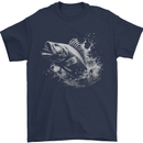 A Carp Fish Mens T-Shirt 100% Cotton Navy Blue