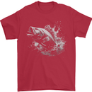 A Carp Fish Mens T-Shirt 100% Cotton Red