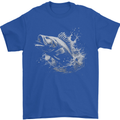 A Carp Fish Mens T-Shirt 100% Cotton Royal Blue