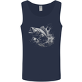 A Carp Fish Mens Vest Tank Top Navy Blue