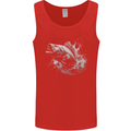 A Carp Fish Mens Vest Tank Top Red