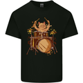 A Cat Drummer Drumming Kids T-Shirt Childrens Black