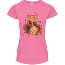 A Cat Drummer Drumming Womens Petite Cut T-Shirt Azalea
