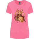 A Cat Drummer Drumming Womens Wider Cut T-Shirt Azalea