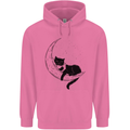 A Cat Reading a Book on the Moon Childrens Kids Hoodie Azalea