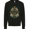 A Celtic Cross Mens Sweatshirt Jumper Black