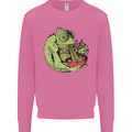 A Chameleon Eating Ramen Mens Sweatshirt Jumper Azalea