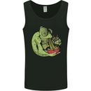 A Chameleon Eating Ramen Mens Vest Tank Top Black