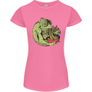 A Chameleon Eating Ramen Womens Petite Cut T-Shirt Azalea