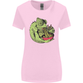 A Chameleon Eating Ramen Womens Wider Cut T-Shirt Light Pink
