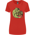 A Chameleon Eating Ramen Womens Wider Cut T-Shirt Red