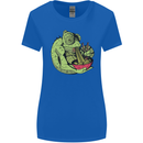 A Chameleon Eating Ramen Womens Wider Cut T-Shirt Royal Blue
