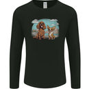A Chihuahua & Cocker Spaniel Dogs Mens Long Sleeve T-Shirt Black